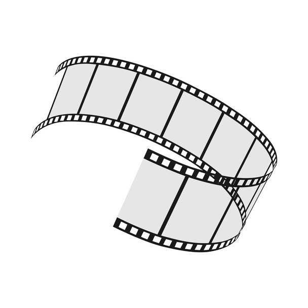 Film strip isolated on a white background, vector illustration. - Vector, Image