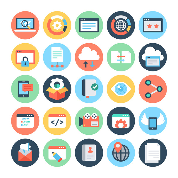 SEO and Marketing Vector Icons 7 - Διάνυσμα, εικόνα