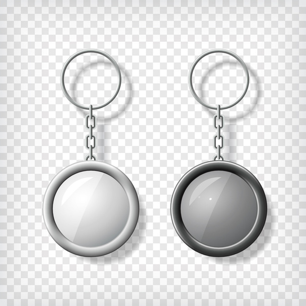 Two key chain pendants mockup - Vector, Imagen