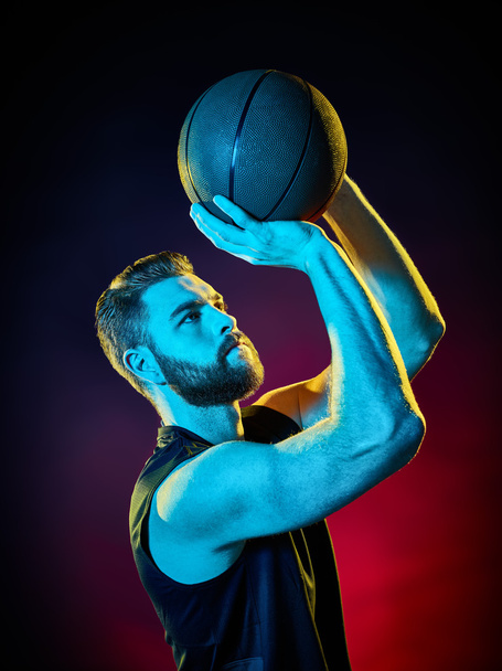 basketball player man Isolated - Foto, Imagen
