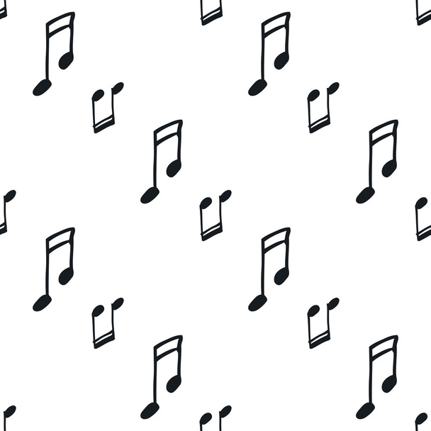 безшовний візерунок з музичними нотами
 - Вектор, зображення