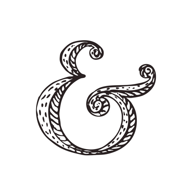 Ampersand para decoração
 - Vetor, Imagem
