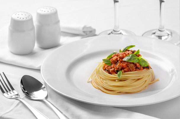 italian spaghetti with bolognese sauce - Foto, Imagen