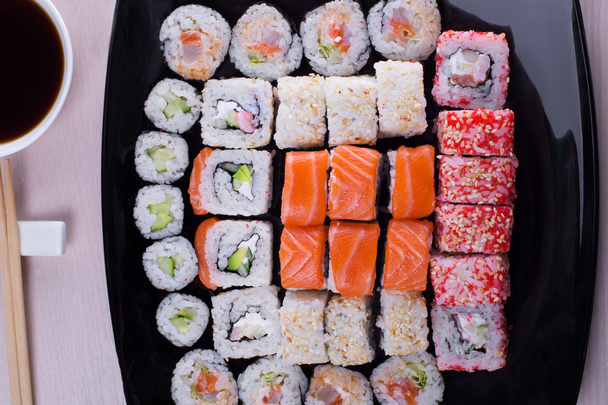 große Menge Sushi  - Foto, Bild