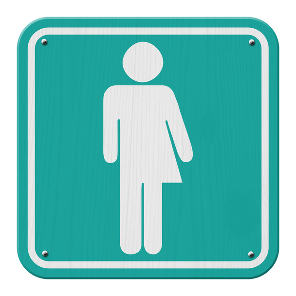 Teal Transgender teken - Foto, afbeelding
