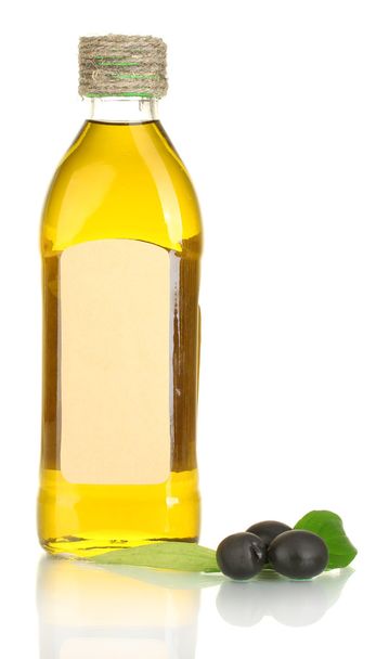 Olive oil bottle isolated on white - Valokuva, kuva