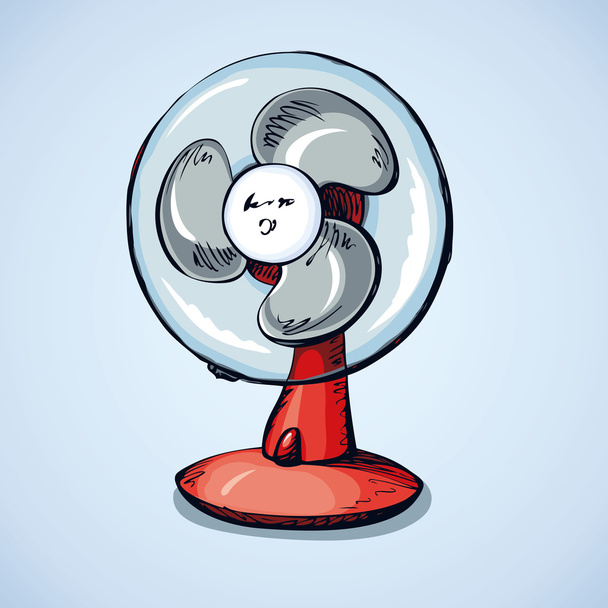 Table fan. Vector drawing - Vector, Image