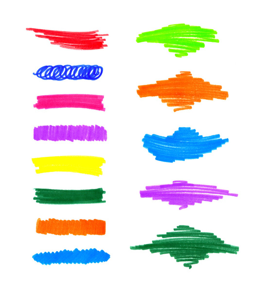 Éléments abstraits colorés dessiner à la main
 - Photo, image