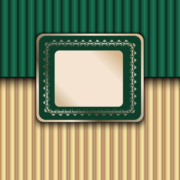 Green Vintage Template - Vector, Image