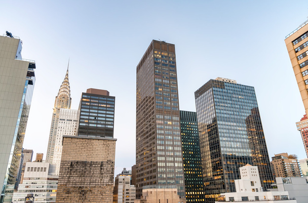Luftaufnahme der Wolkenkratzer von Manhattan - New York City - Foto, Bild