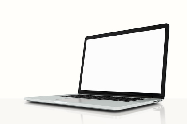 Laptop Mock-up in white_04 - Photo, Image
