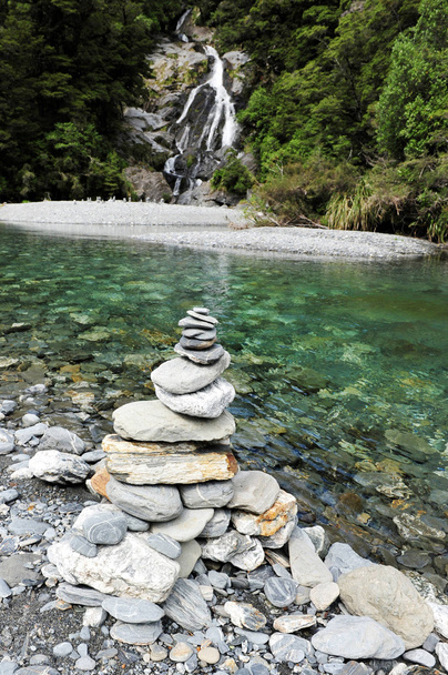 Fantail Falls, länsirannikko, Uusi-Seelanti
 - Valokuva, kuva