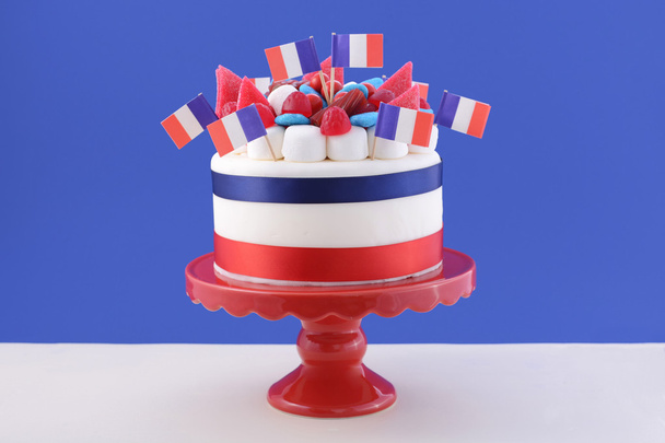Mutlu Bastille günü kutlama pastası - Fotoğraf, Görsel