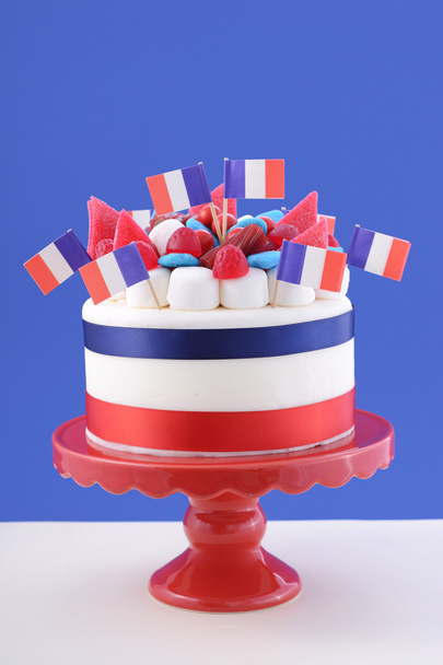 Mutlu Bastille günü kutlama pastası - Fotoğraf, Görsel