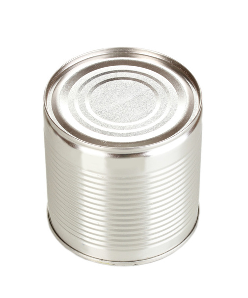 Tin can isolated on white - Photo, image