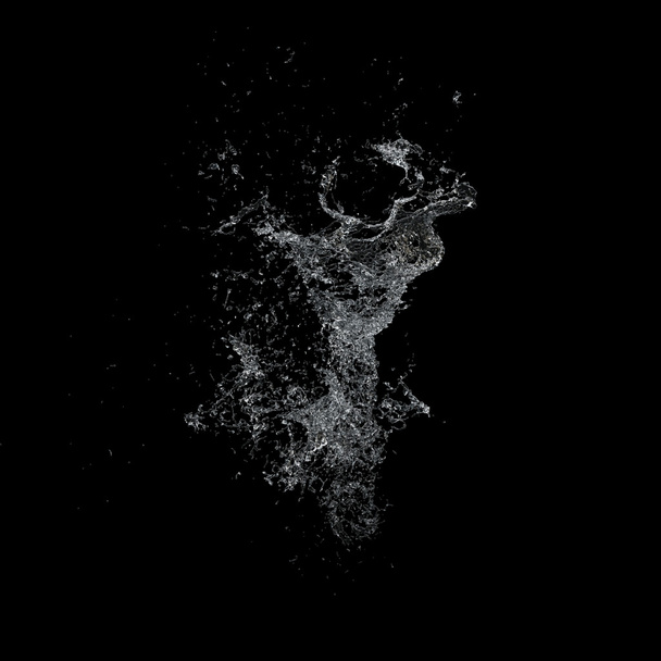 Water splash dark background - Фото, изображение