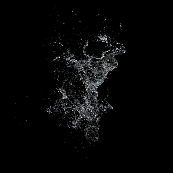 Water splash dark background - Photo, Image