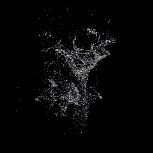 Water splash dark background - Photo, Image