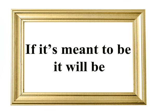 If it's meant to be it will be text - Photo, Image