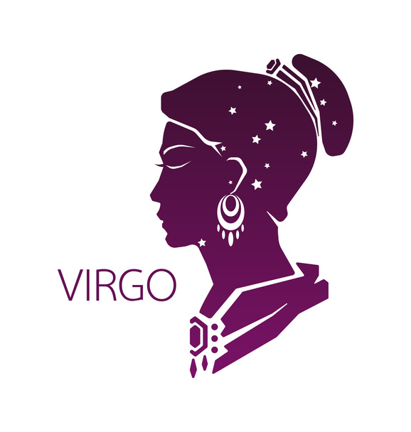 Virgo zodiac star sign - Vector, Image