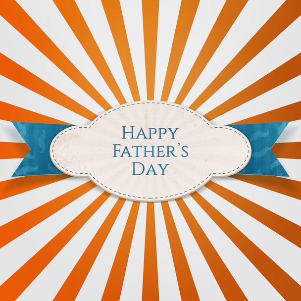 Happy Fathers Day special striped Banner - Vector, Image
