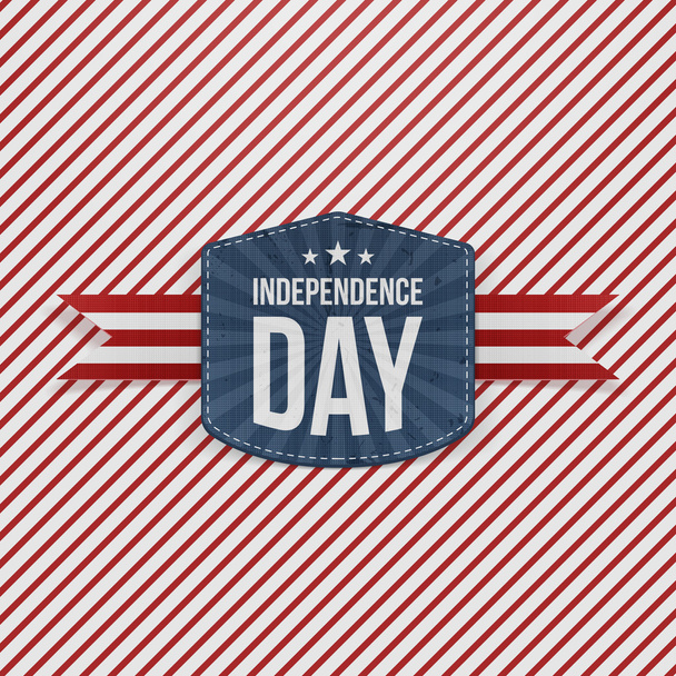 Independence Day striped Background Template - Vector, afbeelding