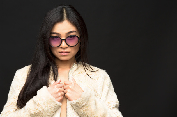asian model woman in sunglasses - Photo, image