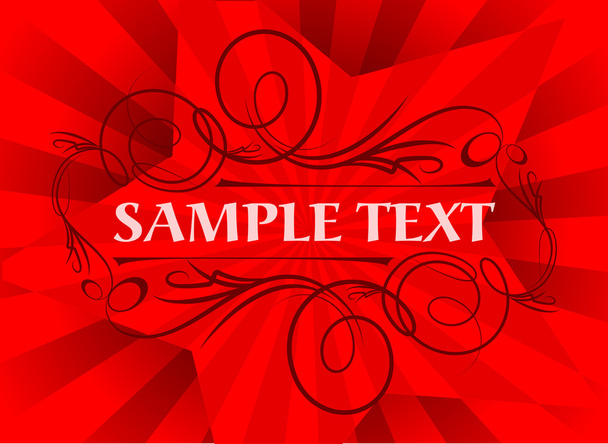 Retro-styled text frame - Vektor, Bild