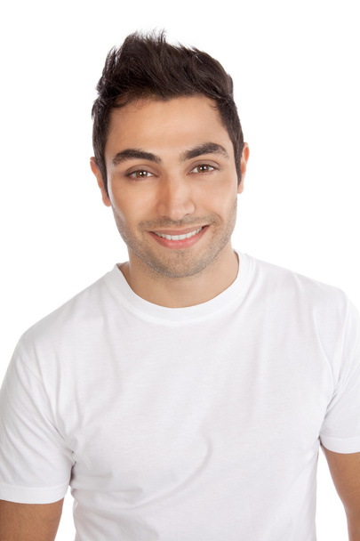 Boldog fiatal férfi portré - Fotó, kép