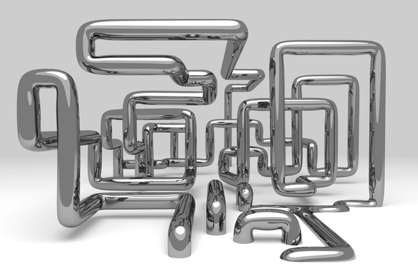 3D abstract  illustration of pipelines - Фото, зображення