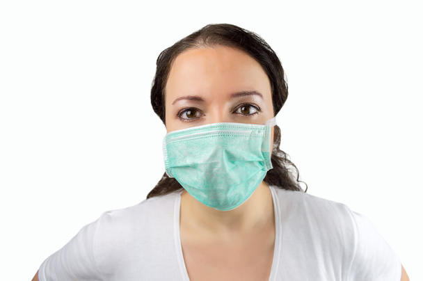 woman with mask to protect of virus - Foto, afbeelding