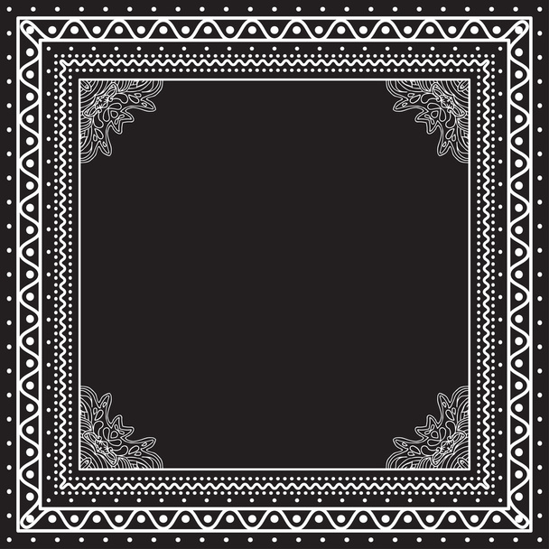 Bandana noir et blanc Imprimer
 - Vecteur, image