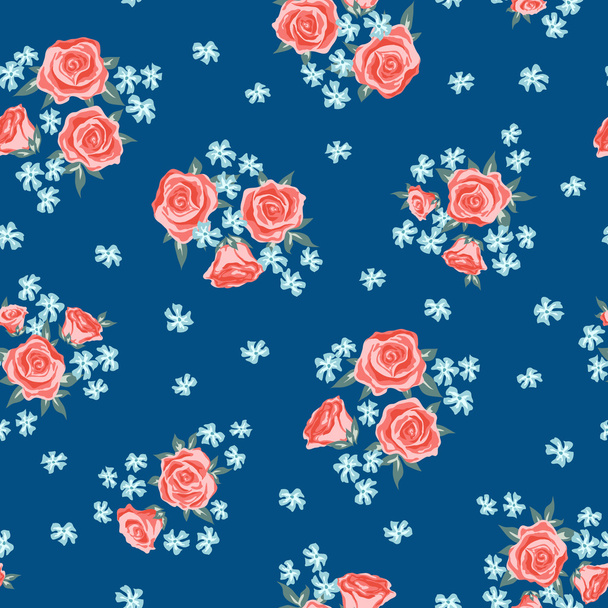 Rose padrão sem costura - Vetor, Imagem
