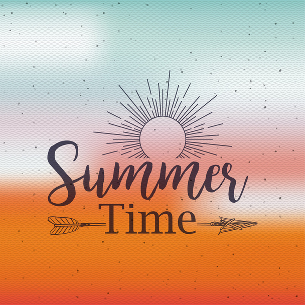 Diseño horario de verano
 - Vector, Imagen