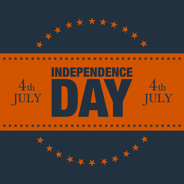 vector illustration with Independence Day background - Vecteur, image