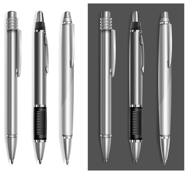 Gray pens - Wektor, obraz