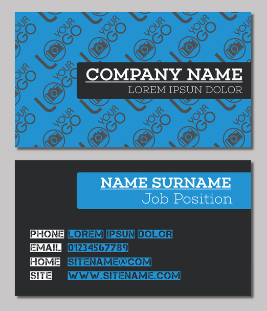 Business card template. - Vector, Image