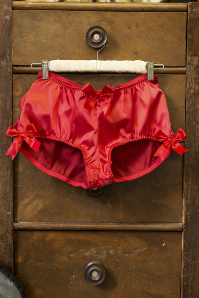 Paar vintage rode onderbroek - Foto, afbeelding
