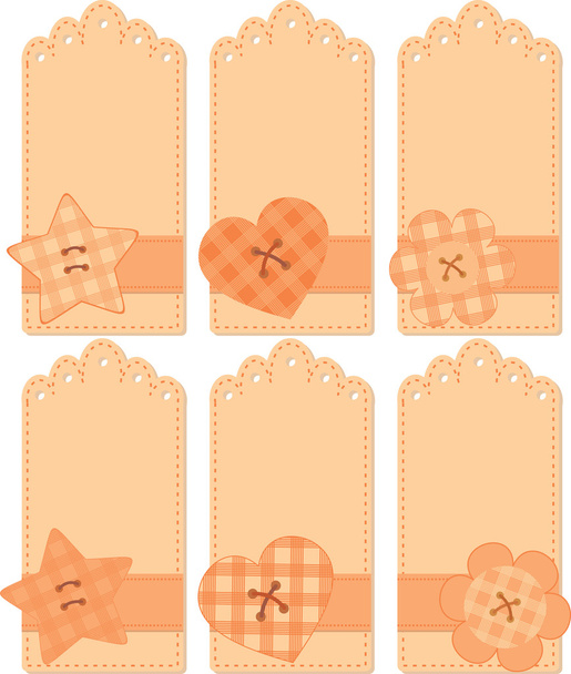 Romantic tags collection - Вектор,изображение