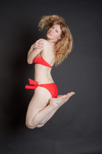 Jump in bikini - Valokuva, kuva