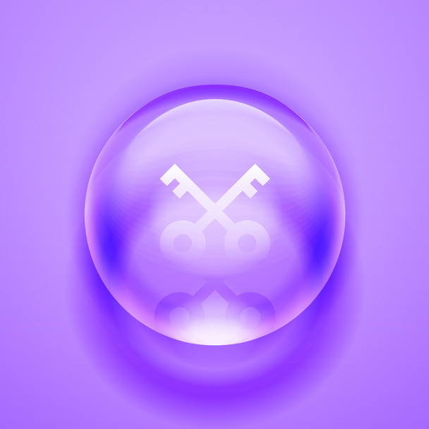 Vector Glass sphere. - Διάνυσμα, εικόνα