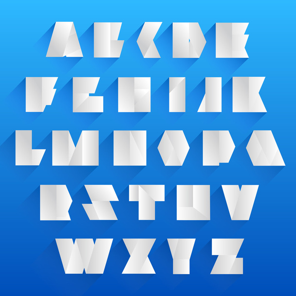 White Alphabet Set. White letters. - Вектор,изображение