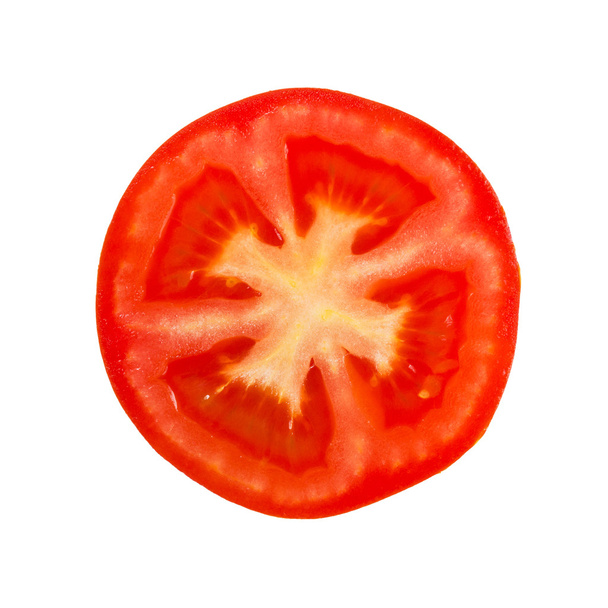Red tomato isolated - Foto, afbeelding