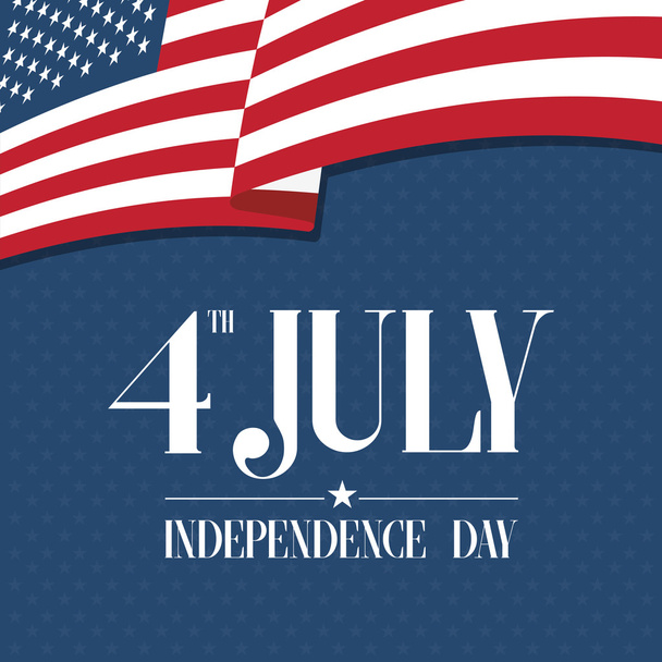 Le 4 juillet, jour de l'indépendance américaine
. - Vecteur, image