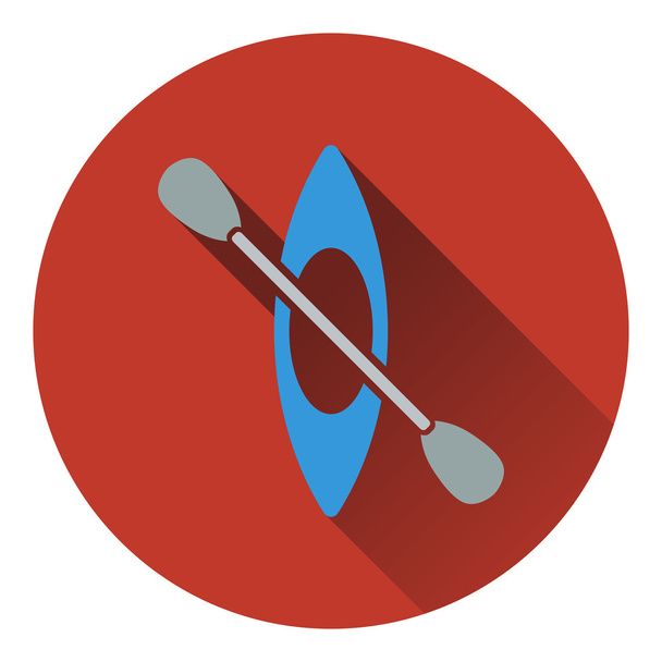Icono de kayak y paddle
  - Vector, Imagen
