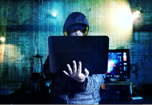 vaarallinen hakkeri varastaa tietoja-käsite
 - Valokuva, kuva