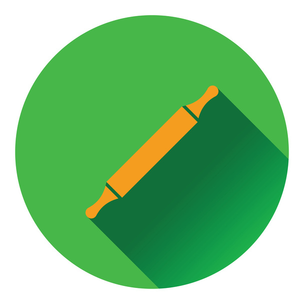 Bakkerij pin-roll pictogram - Vector, afbeelding