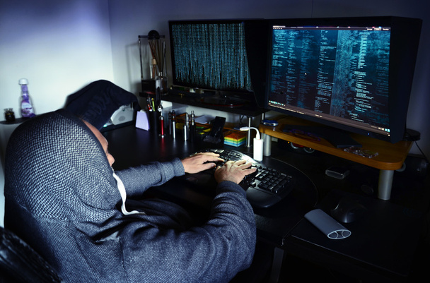 dangerous hacker stealing data -concept - Photo, Image
