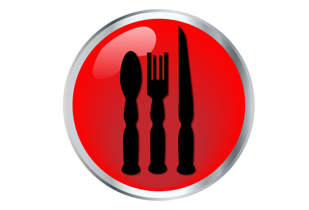 pictogram restaurant - Vector, afbeelding