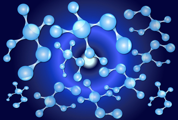 Conexão de moléculas
 - Vetor, Imagem
